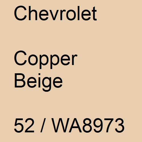 Chevrolet, Copper Beige, 52 / WA8973.